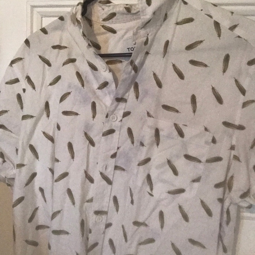 Feather Design Dress Shirt